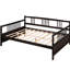 Lit de jour double avec finition - Stable et élégant pour la chambre à coucher à utiliser comme lit / taille, lit dans un, espace de rangement supplémentaire