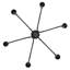 Lustre empire 6 lumières façon bougie Tierney