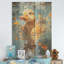 Yellow Ducklings Pond Reflections - Canard sur bois-1148264168