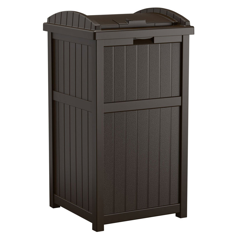 Suncast 25.5'' W 99 Gallons Water Resistant Resin Deck Box in Brown