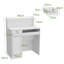Rectangle Manufactured Wood Reception Desk