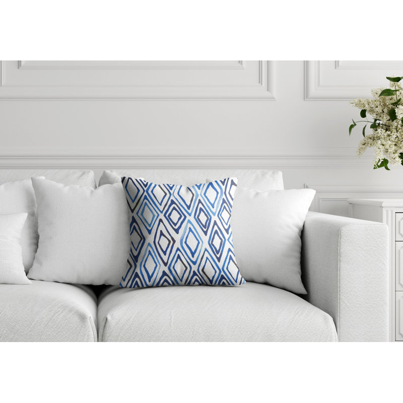 Elden Geometric Outdoor Reversible Throw Pillow, 19W" x 19H"
