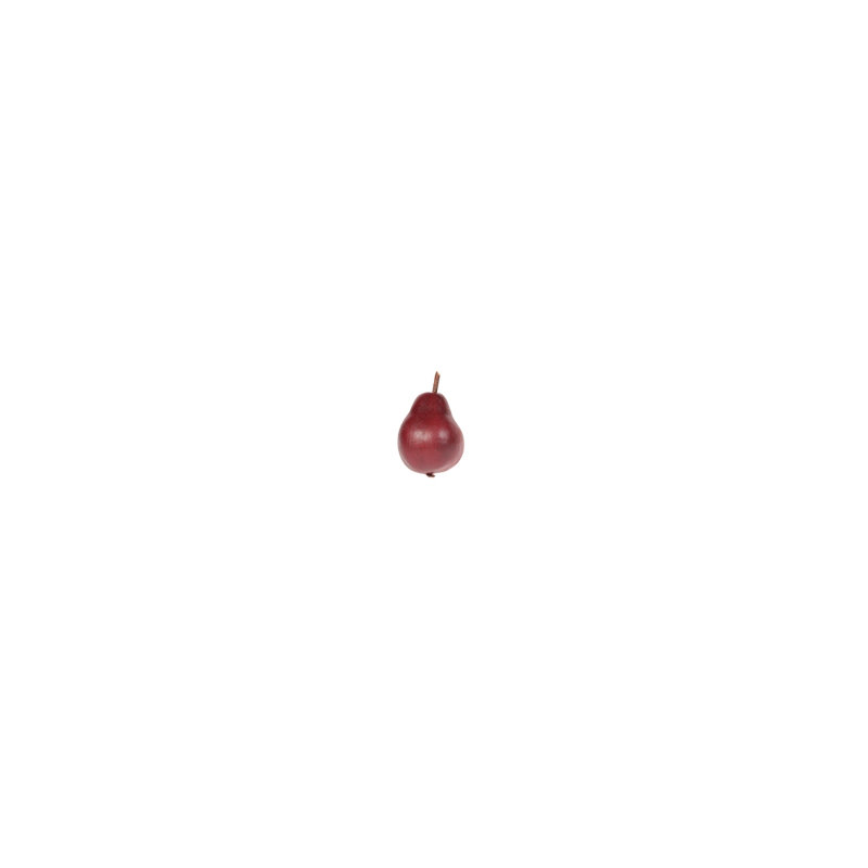 Figurine rouge poir traditionnel, H 2,5 po