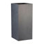 Concrete Effect Tall Planter, Frostproof Outdoor Plant Pot, Tall Garden Planter with Drainage Holes, Tall Square Plant Pot-35994145-36035301