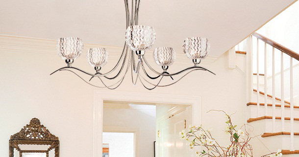 Crystal Semi Flush Mount