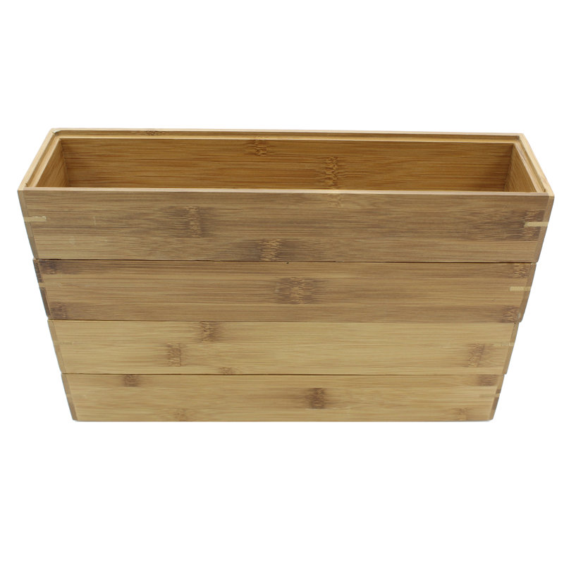 Panier en bois massif, H 2 po x l 12 po x P 3 po