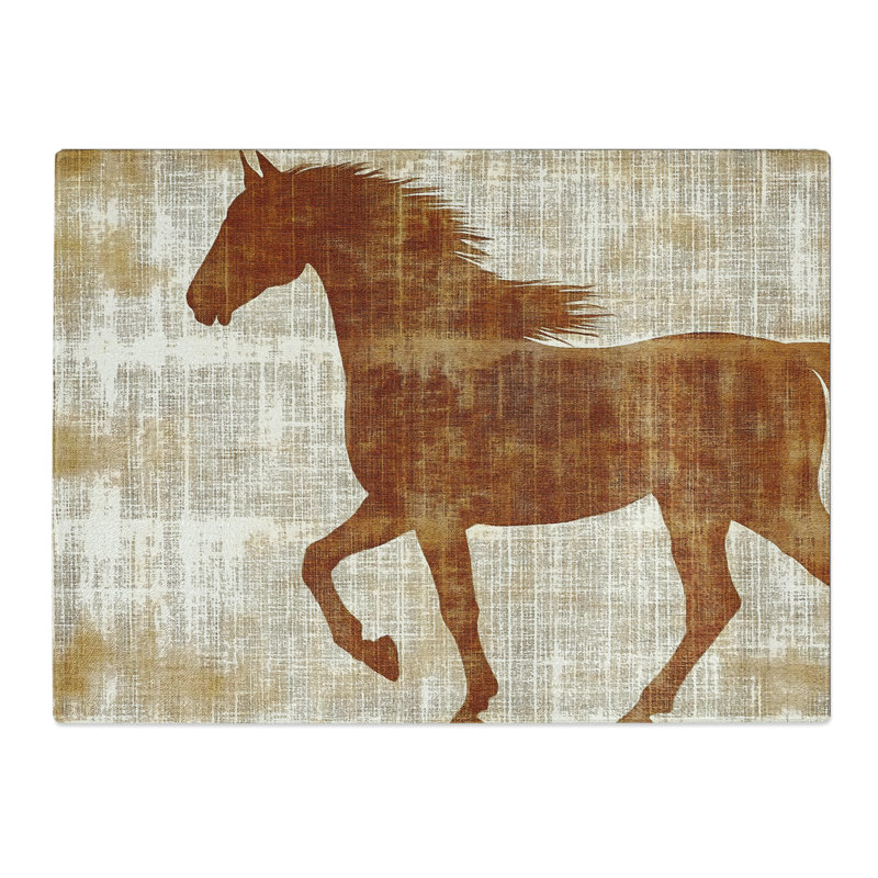 Horse Vol.1  Glass Chopping Board