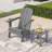 Oversized All-Weather Foldable Adirondack Chair with Cup Holder（Set of 2） -1144782317-1168729532