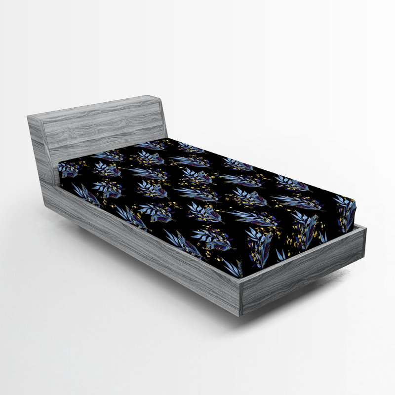 Drap-housse Ambesonne Night Jungle, Drap-housse de taille simple