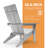Ghazali HIPS Plastic Folding Adirondack Chair-1947197975