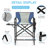 31In Iron Pipe Folding Director Chair With Built-In Cup Holder, Side Table, Storage Pocket-1728004724