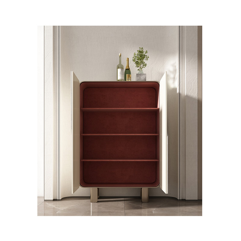 Armoire d'appoint Nordic Modern, Blanc perle