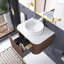 Meuble-lavabo mural simple 24 po avec lavabo en céramique blanche 24 po