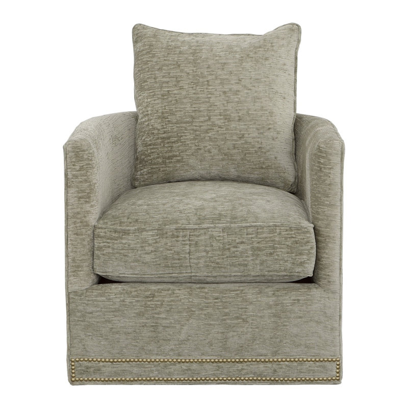 Christine Swivel Armchair, Small Aged Bronze, 3152 Putty