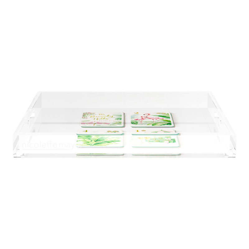 Decorative Tray, 2" H x 18" W x 18" D