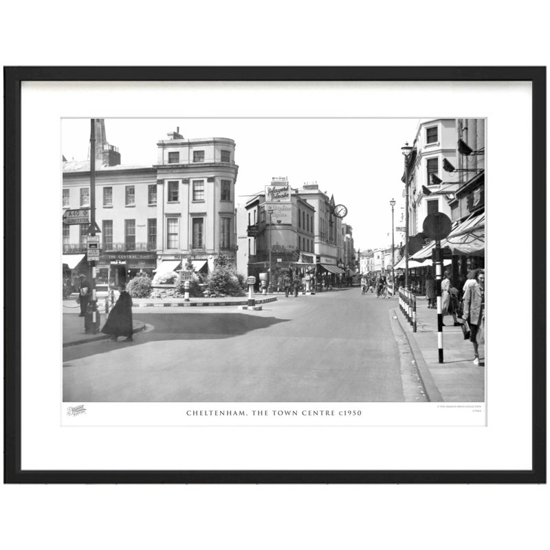 Cheltenham, The Town Centre C1950 by Francis Frith - Single Picture Frame Print, 45cm H x 60cm W x 2.3cm D