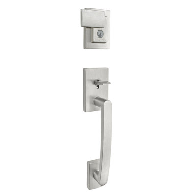 Prestige Spyglass Handleset Handleset with Deadbolt Door Lever and Rosette