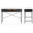 Hakes 47" Wooden Writing Desk with Drawers & Metal Frame-1287159791