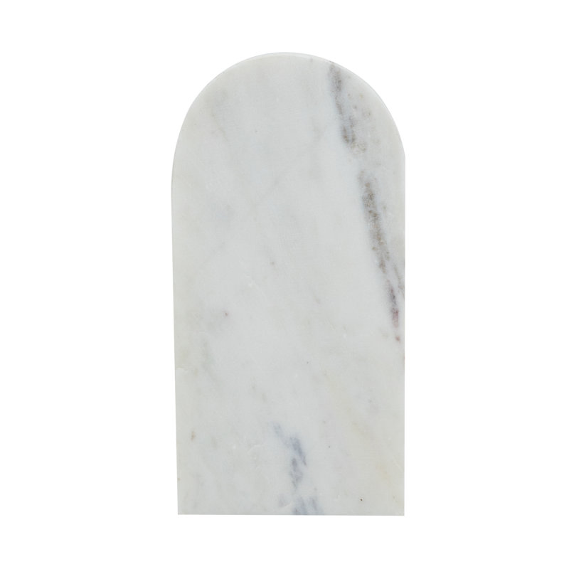 Sculpture romaine en marbre blanc - 10 x 2 x 5 po - Blanc