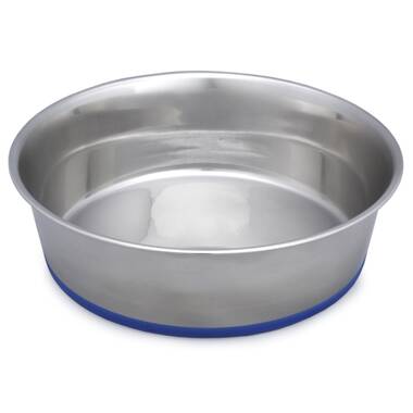 Orchids Aquae Cat Bowls Stainless Steel Dog Bowls With Rubber Base