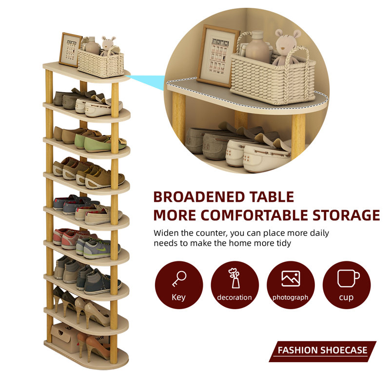 18 Pair Stackable Shoe Storage Cabinet
