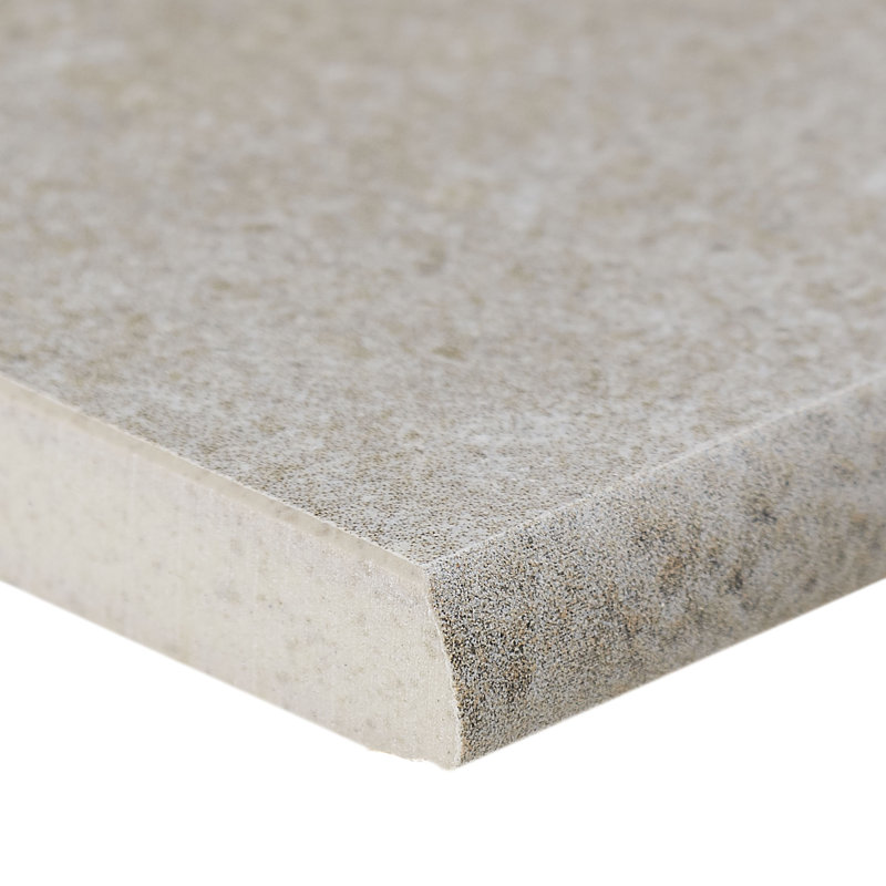 Haut Monde 24" x 3" Porcelain Bullnose Tile Trim, Gray