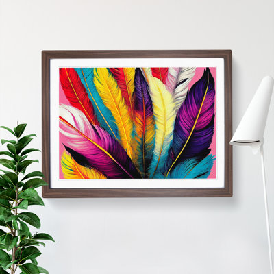 Colourful Bird Feathers Vol.5 - Framed Print