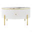 Table basse moderne avec 2 grands tiroirs de rangement Modern (31,5 po)