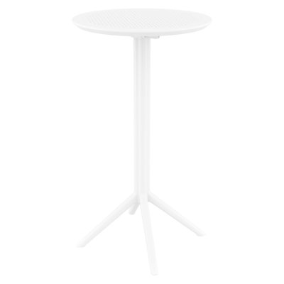 Table bistro pliable en plastique pour 2 personnes Elodie