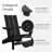 Ratcliff All-Weather HDPE Adirondack Chair-537100721