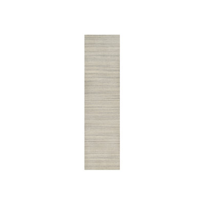 Tapis de couloir oriental en laine brun tissé à la main 2 pi 7 po x 10 pi 0 po - MOA10290716