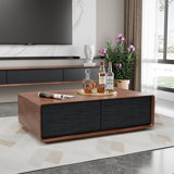 47" Handmade Coffee Table with 4 Drawers for Ample Storage Space