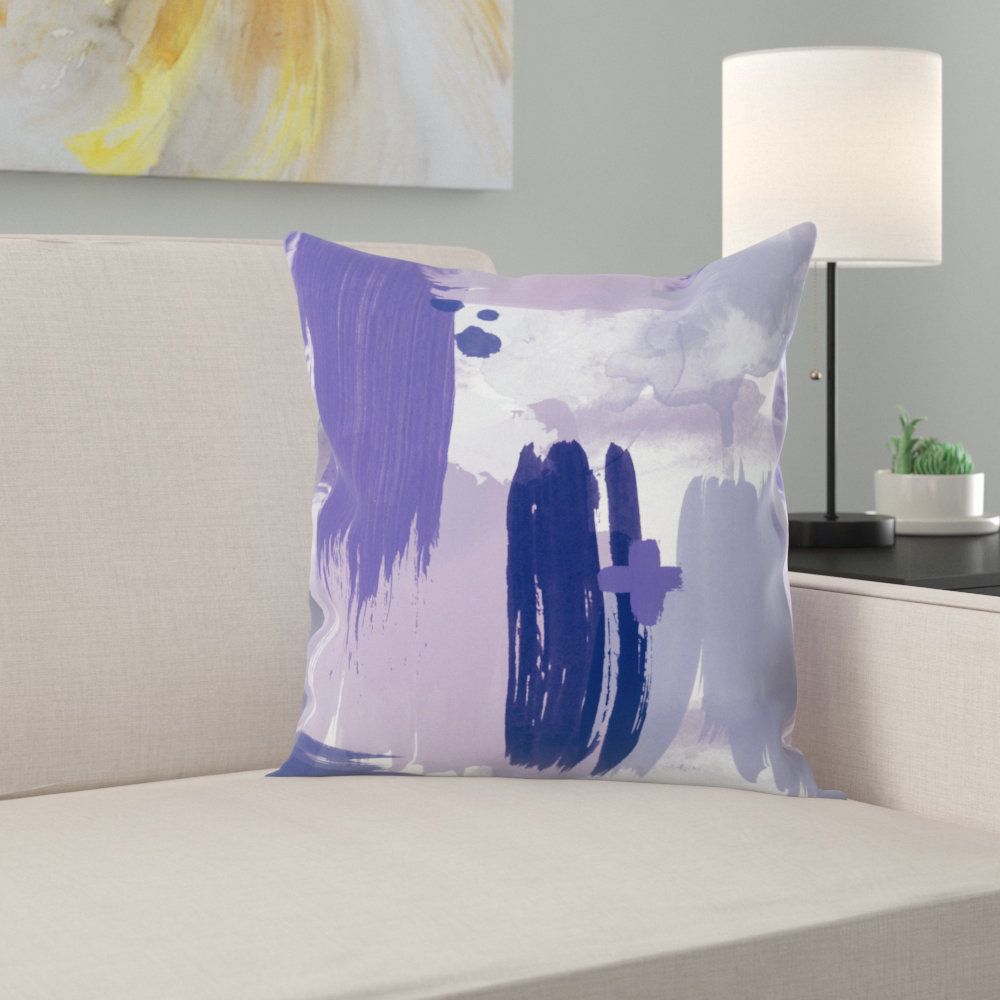 Purple and white throw hot sale pillows