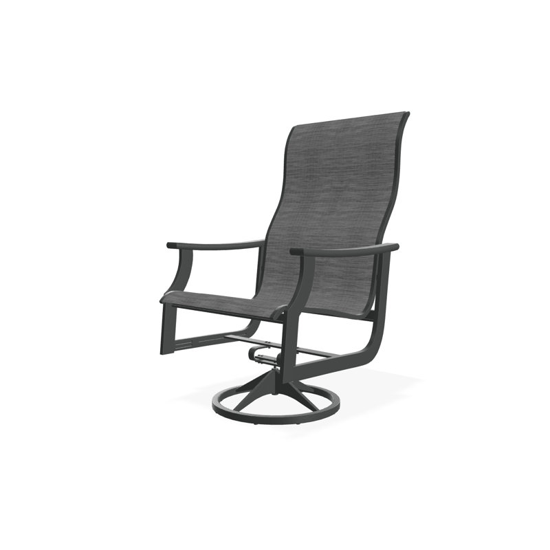 St. Catherine Polymer Outdoor Lounge Chair, Graphite, James