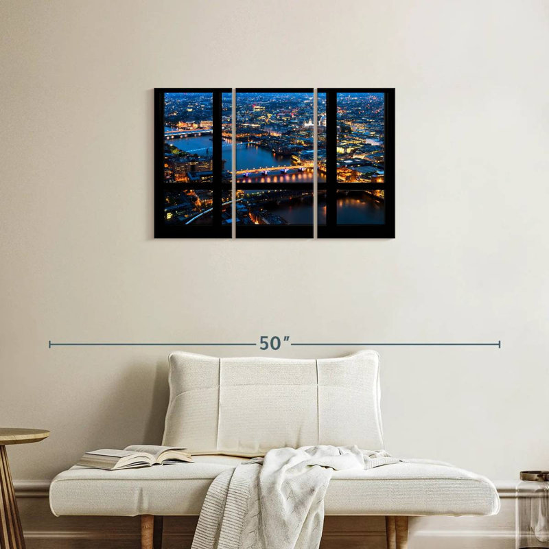 Vue de la fenêtre Kavia London, H 20 po x l 33 po