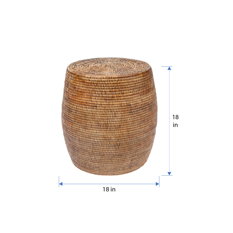 Tabouret d'appoint Everard, Brun