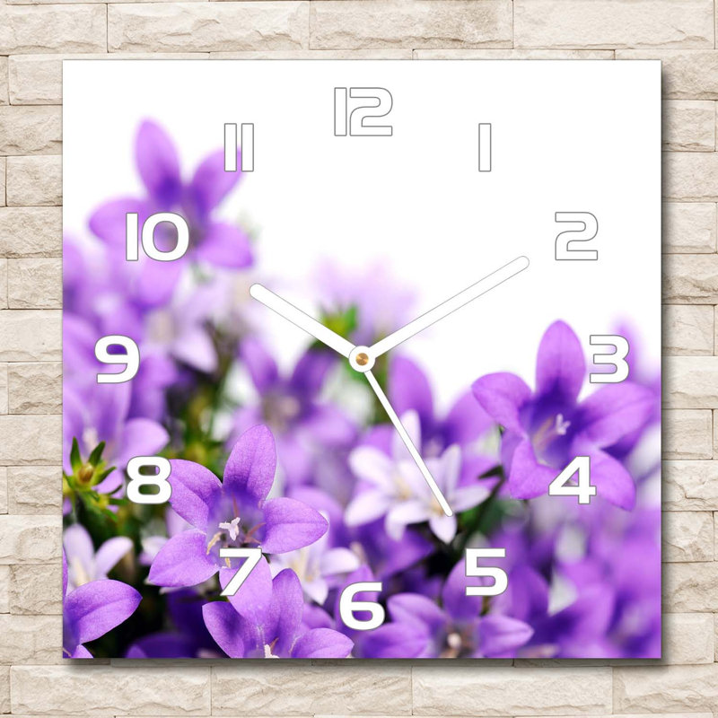 Jo-Ann Glass Wall Clock, White