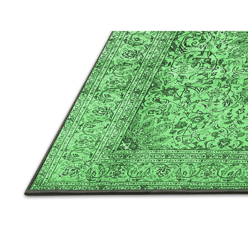 Tapis oriental en laine / polyester tissé à la machine Kelechi, Rectangle 2 pi x 3 pi