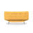 Modern 3-Seat Sofa-Bed, Mustard Yellow, 78.7 x 37.4 x 41.3 inches | 100% Metal Frame, 100% Polyester Fabric, Easy Clean | 2 Cushions with 14.1 oz Silicone Fiber Filling | 660 lbs Weight Capacity, Stylish & Functional Design-363185974