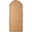 Miroir arqué en bois manufacturé / jute