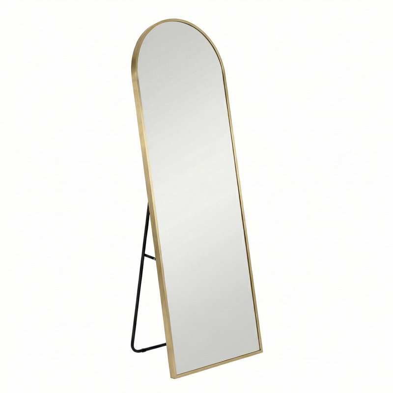 Miroir sur pied Alvantor, Gold, Arch, 71"