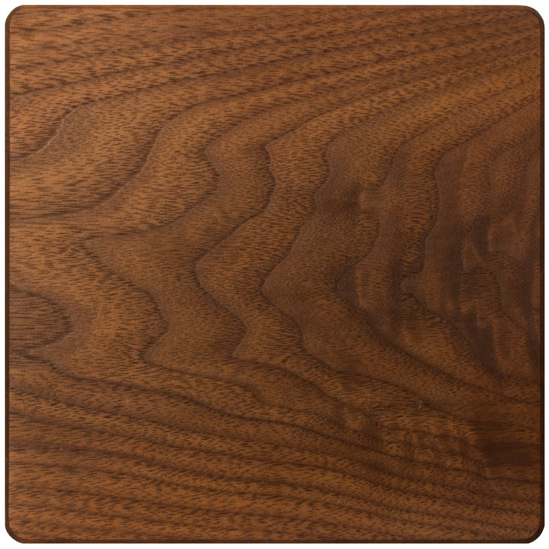 Table de bout Holmestrand, Noir, Noyer
