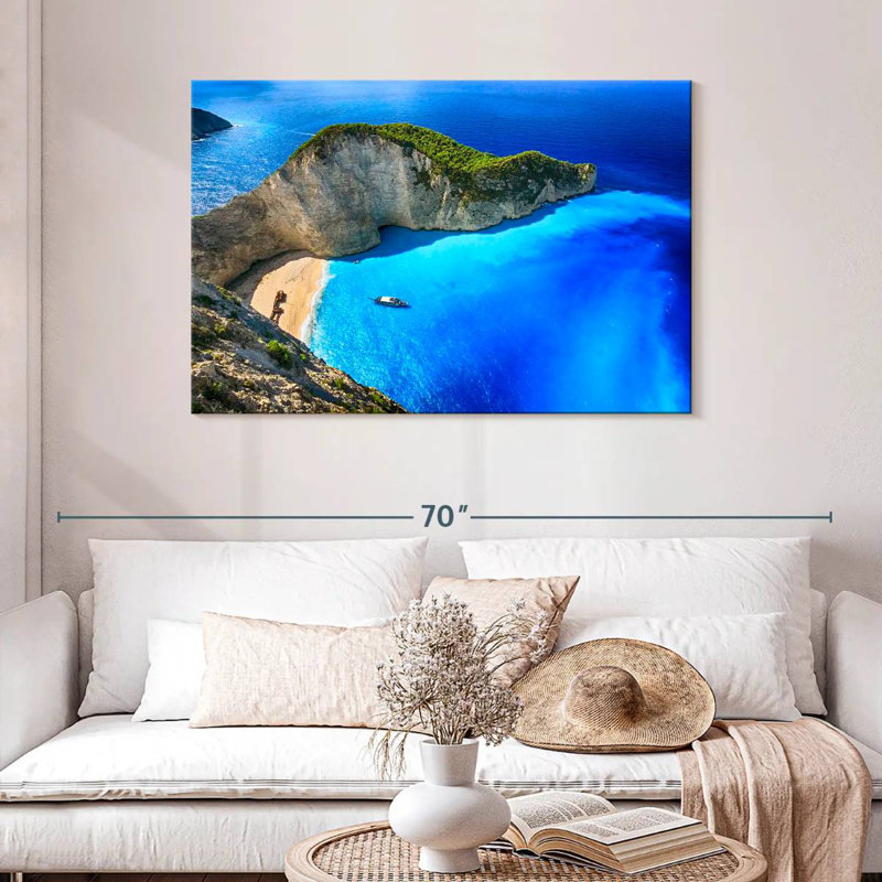 Gillard Navagio Beach, Grèce, H 30 po x l 45 po