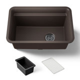 Cairn 27-1/2 in. X 18-5/16 in. X 12-5/8 in. Undermount Utility Sink