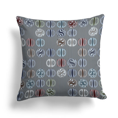 Coussin décoratif géométrique Gridscape