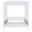 Grand lit escamotable blanc avec canapé Murphy
