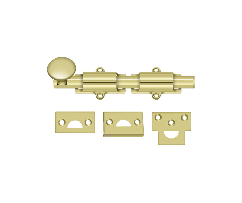 Brass Hardware, 1.25" H x 8" W x 1" D, Polished Brass