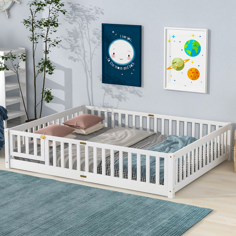 Lit plateforme, Blanc, Grand