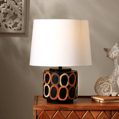 Allande Decorative Rays of RingsTable  Lamp with Shade