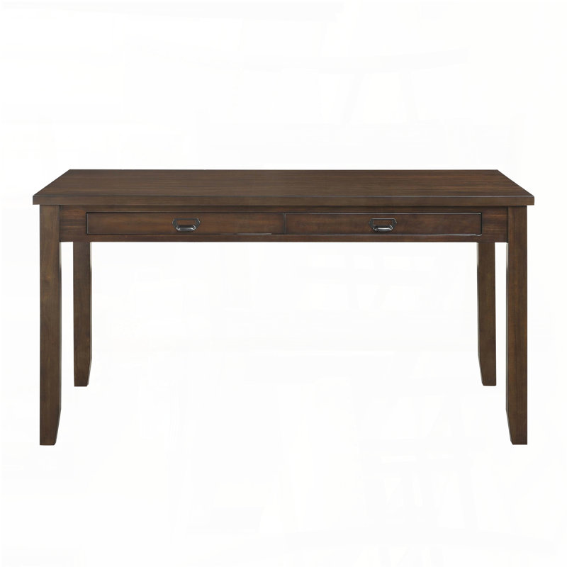 Table de salle à manger à 4 tiroirs - Finition cerisier foncé